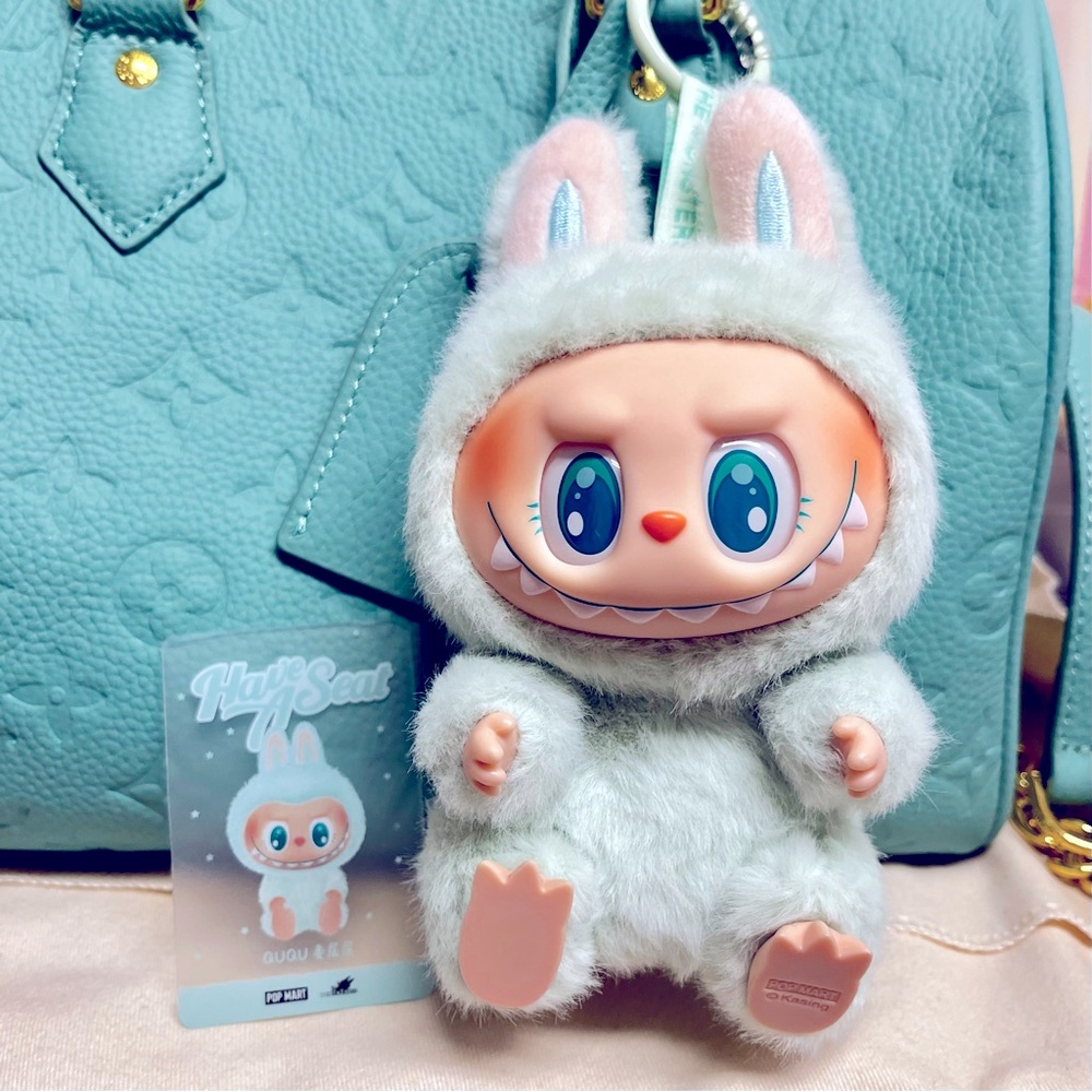 Labubu Have A Seat QuQu Mint Green EUC AUTHENTIC Popmart Monsters 💚 like new!